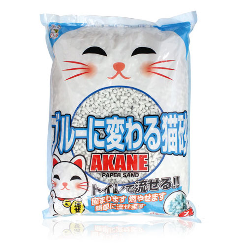 ブルーにかわる紙製猫砂