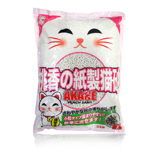 小粒桃香紙製猫砂
